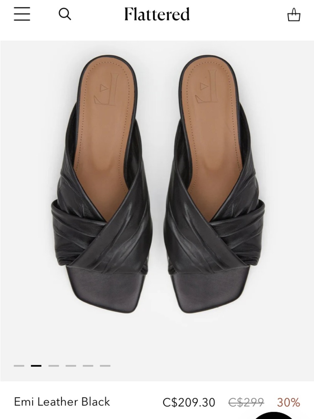 Flattered “Emi” dark chocolate brown size 40